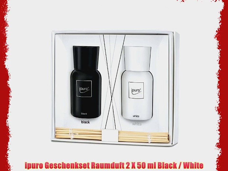 ipuro Geschenkset Raumduft 2 X 50 ml Black / White
