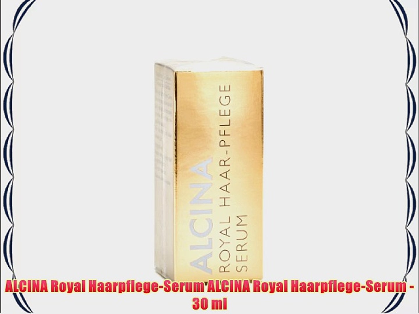 Alcina Royal Haarpflege Serum Alcina Royal Haarpflege Serum 30 Ml Video Dailymotion