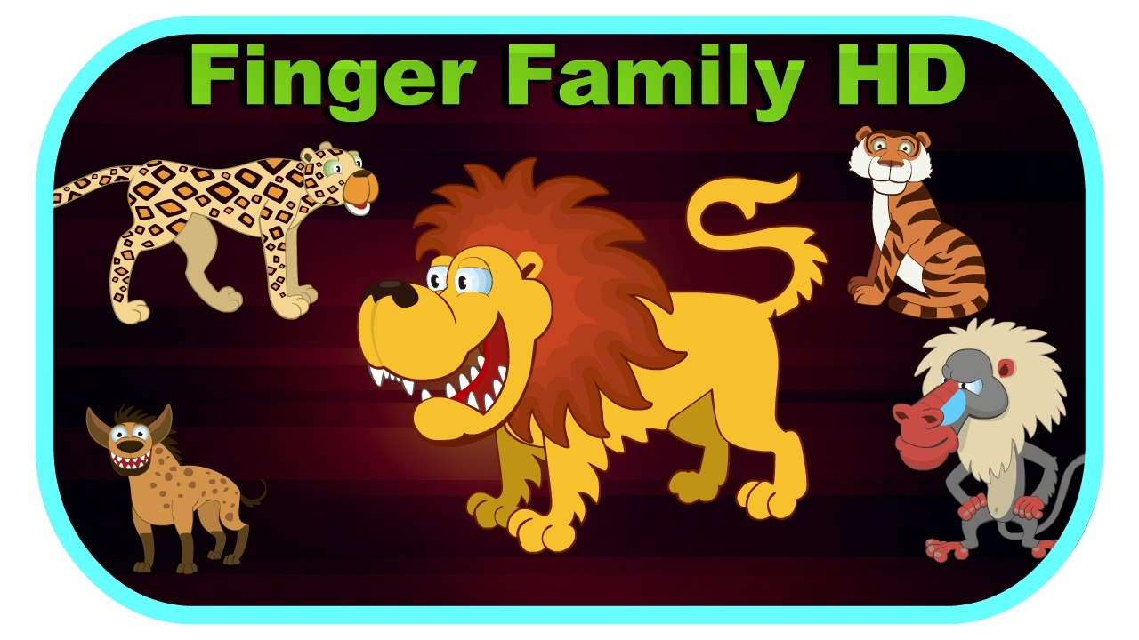 Lion Animal And More Friends Cartoon Finger Family Collection || Kids Rhymes