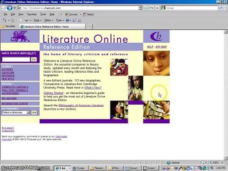 MLA Citations from Literature Online Reference Edition