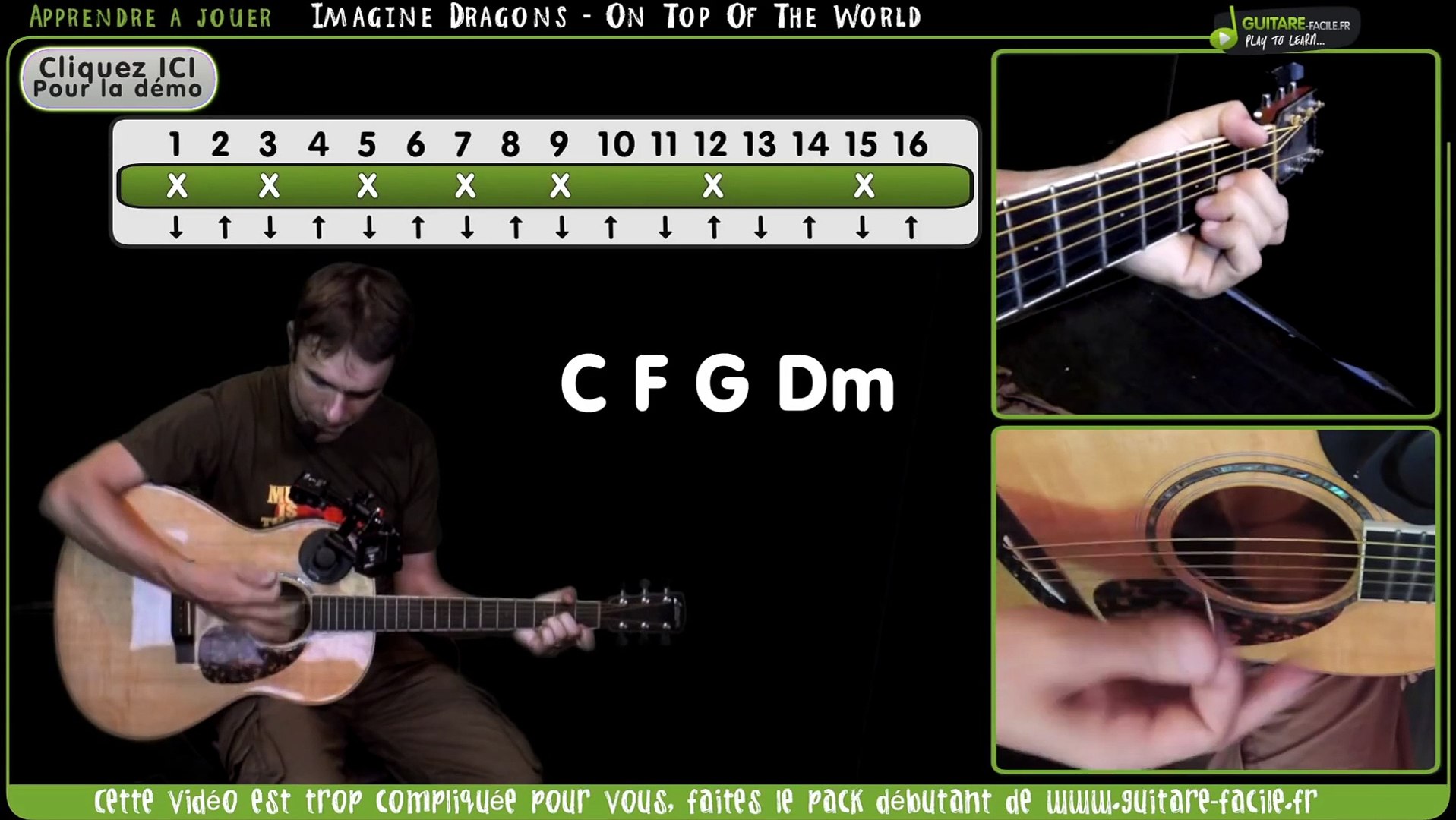 Apprendre Imagine Dragons - On Top Of The World guitare - Vidéo Dailymotion