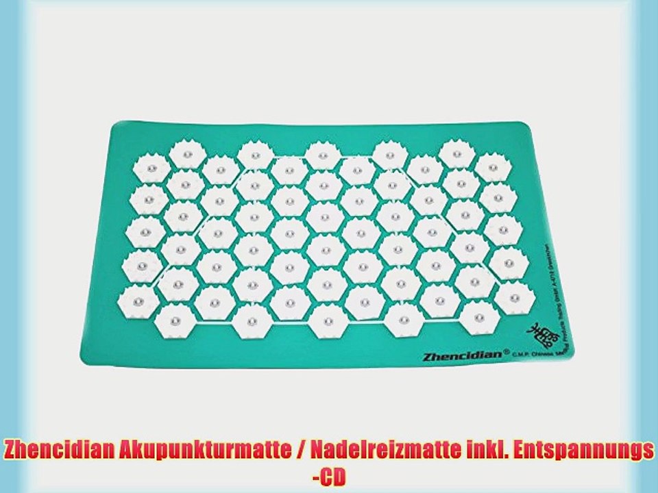 Zhencidian Akupunkturmatte / Nadelreizmatte inkl. Entspannungs-CD