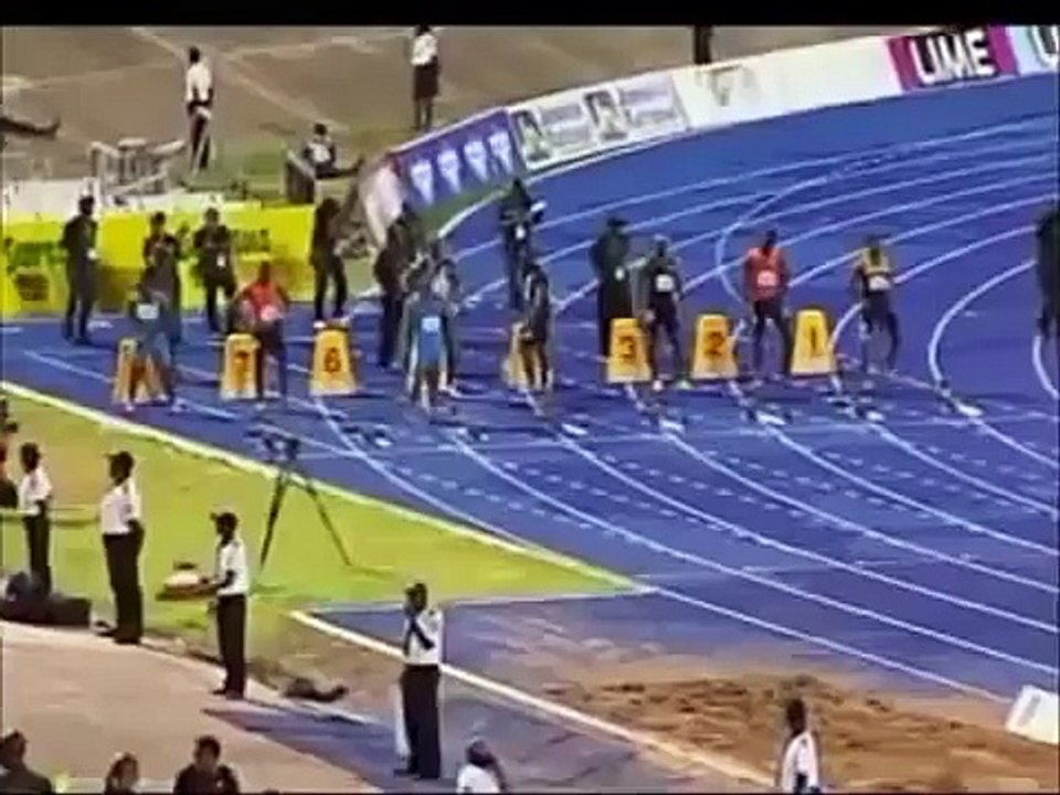 Jamaica Olympic Trials Yohan Blake Beats Bolt and Asafa in 9:75 100m Finals W/L  june 30,2012)