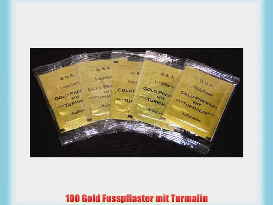 100 Gold Fusspflaster mit Turmalin