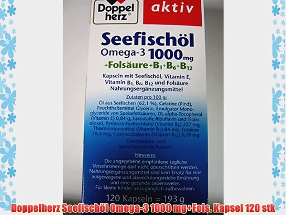 Doppelherz Seefisch?l Omega-3 1000 mg Fols. Kapsel 120 stk
