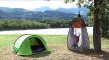 Quechua Pop up shower, toilet, cabin, tent. Instructions and dismantling