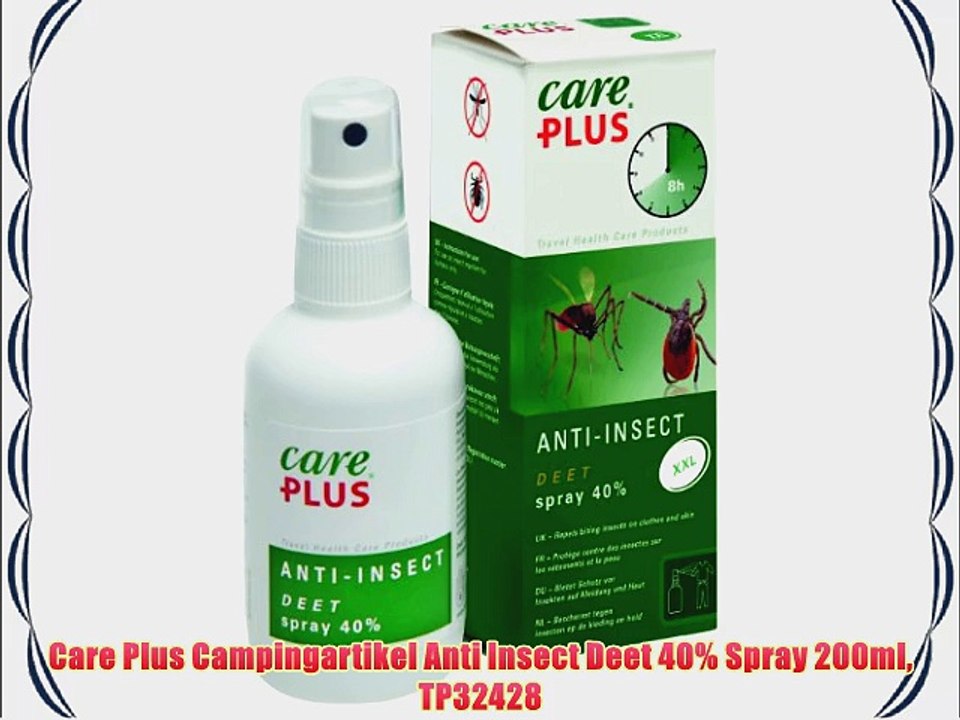 Care Plus Campingartikel Anti Insect Deet 40% Spray 200ml TP32428