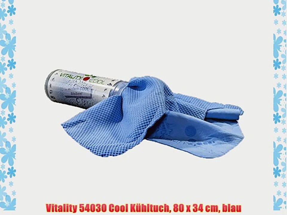 Vitality 54030 Cool K?hltuch 80 x 34 cm blau