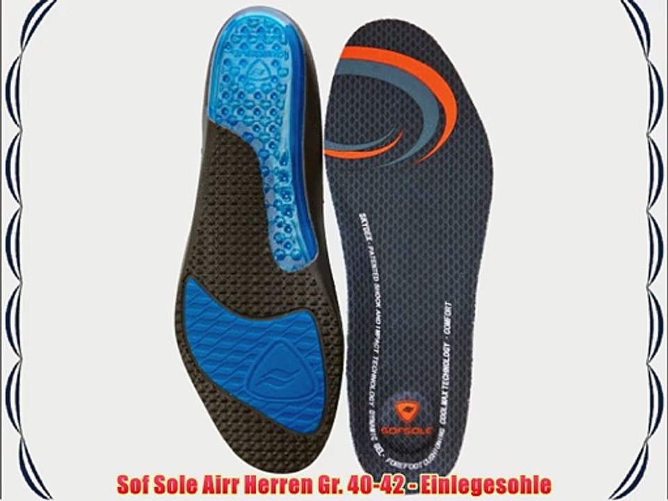 Sof Sole Airr Herren Gr. 40-42 - Einlegesohle