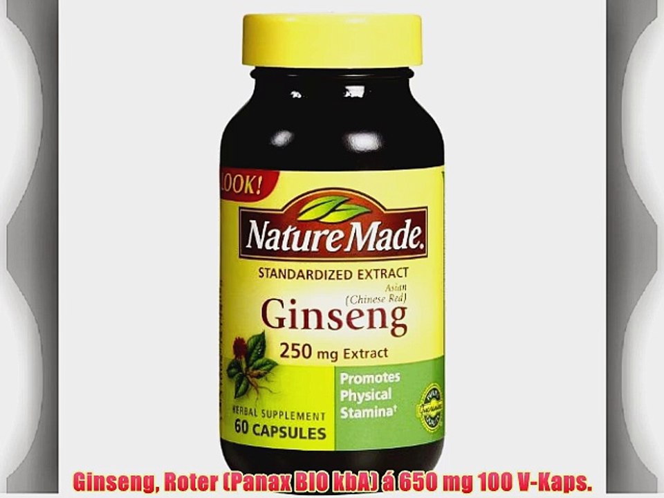 Ginseng Roter (Panax BIO kbA) ? 650 mg 100 V-Kaps.