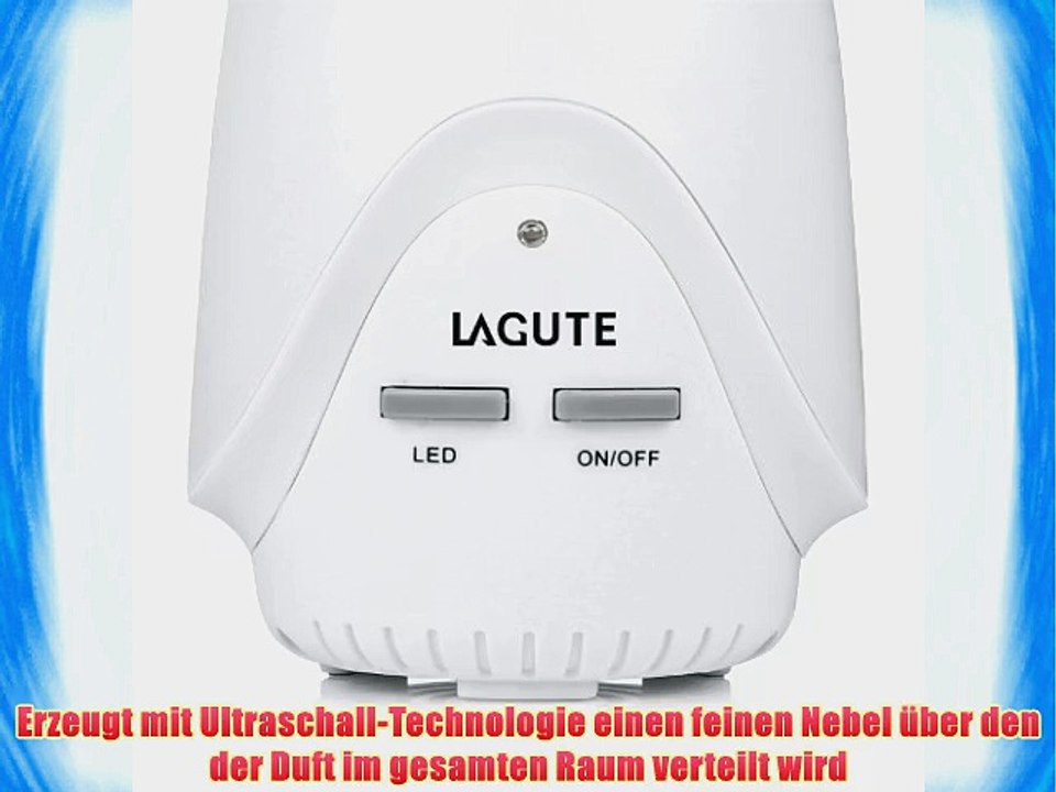 LAGUTE AT-30Z Aroma Diffusor Luftbefeuchter Duftzerst?uber Humidifier mit LED-Farbwechseltechnik