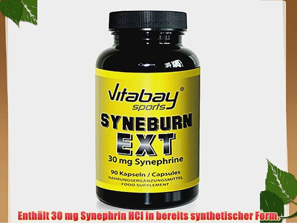 Syneburn EXT - 30 mg Synephrin HCl - Fatburner - Steigert den Stoffwechsel - Erh?ht die Thermogenese