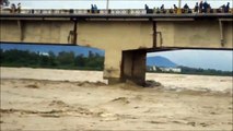 uttrakhand flood yamuna river in full flow at ponta sahib