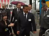 Presidente Ollanta Humala saliendo de las Naciones Unidas
