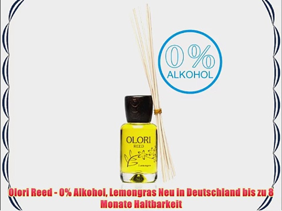 Olori Reed - 0% Alkohol Lemongras Neu in Deutschland bis zu 8 Monate Haltbarkeit