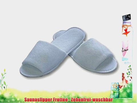 Hotelslipper Hausschuhe Frottee offen Einwegschuhe f?r Hotel Fu?pflege Sauna Massage Wellness.