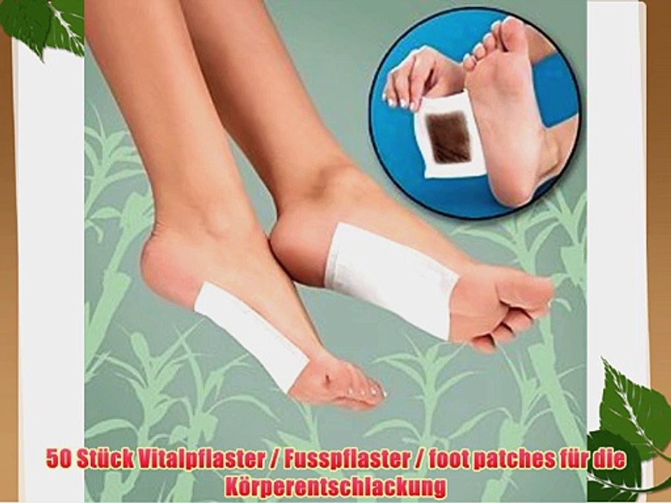 50 St?ck Vitalpflaster / Fusspflaster / foot patches f?r die K?rperentschlackung