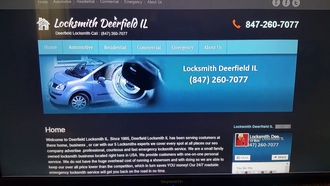 Locksmith Deerfield IL 847-260-7077