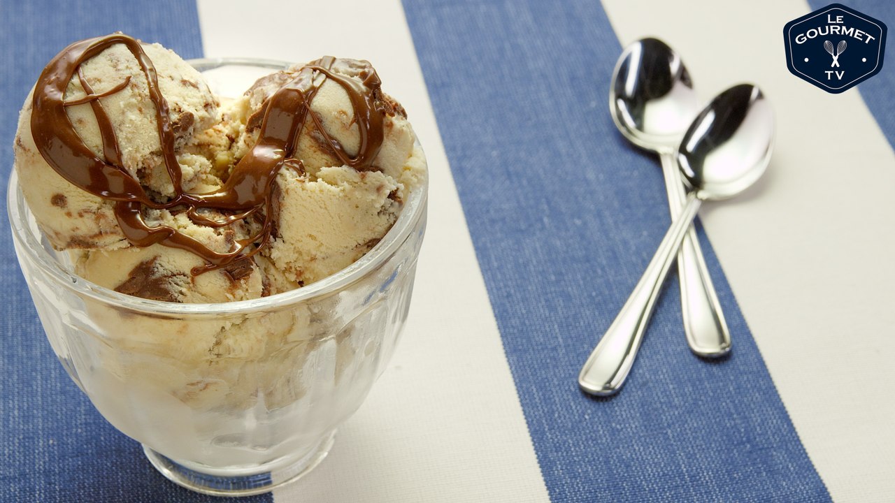 Nutella Swirl Ice Cream Recipe - Le Gourmet TV