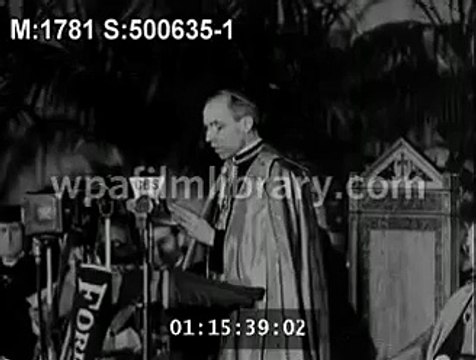 Eugenio Pacelli (Future pope Pius XII) speaks English at a Rally