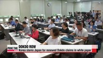 Japan repeats claim to Korea's Dokdo Island in defense white paper