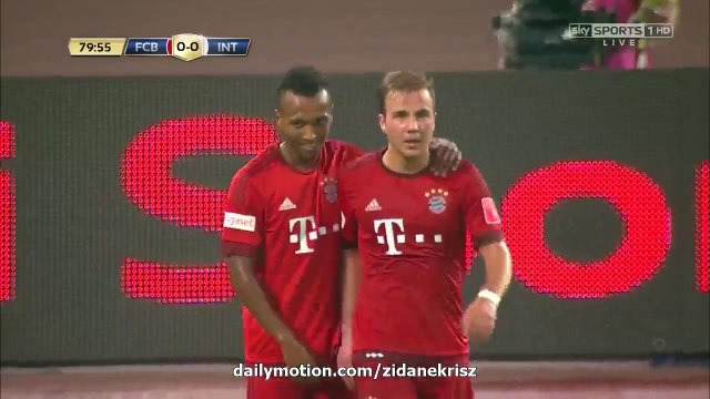 1-0 Mario Götze Goal HD | Bayern München v Inter Milan 21.07.2015