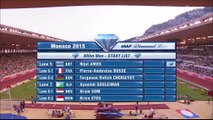 800m H – DL Monaco 2015, victoire d’Amel Tuka (1’42''51, MPM, WTF)