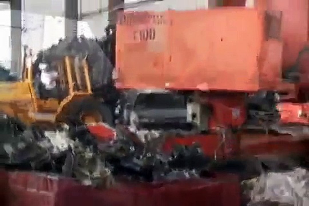 Ontario PD crushes 4 street racers cars.