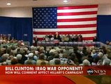 Bill Clinton Flip Flops on Iraq War