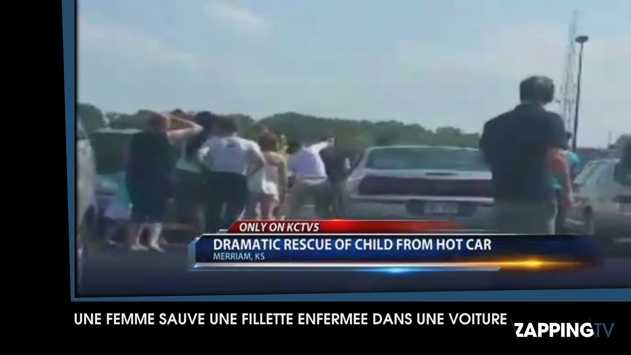 Une femme brise la vitre d'une voiture pour sauver une fillette enfermée par plus de 40 degrés !