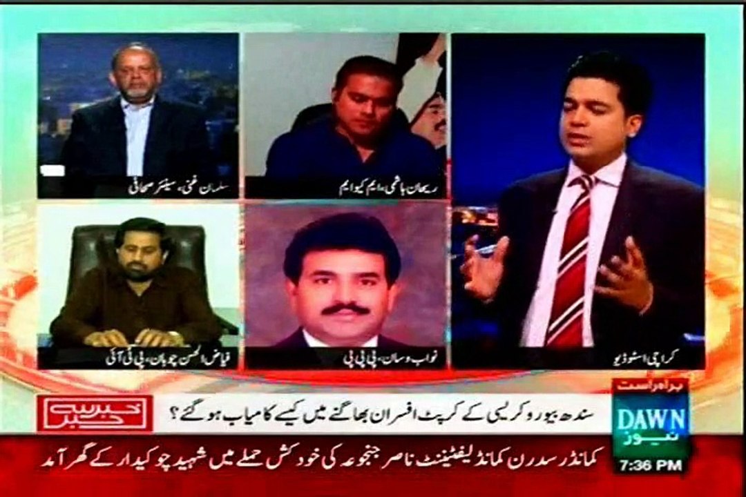 DAWN Khabar Say Khabar Fareed Rais with MQM Rehan Hashmi (20 July 2015)