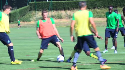 Le premier entraînement de Nolan Roux