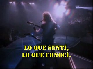 metallica the unforgiven  (subtitulos español)