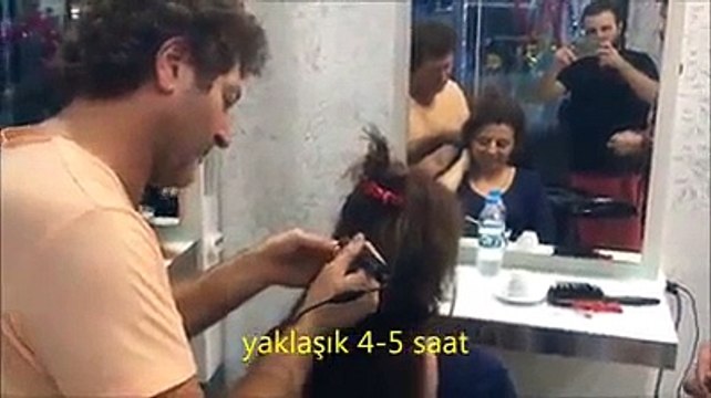 Kıvırcık Saça Mikro Saç Kaynak Uygulaması - Atrium Paris Kuaför