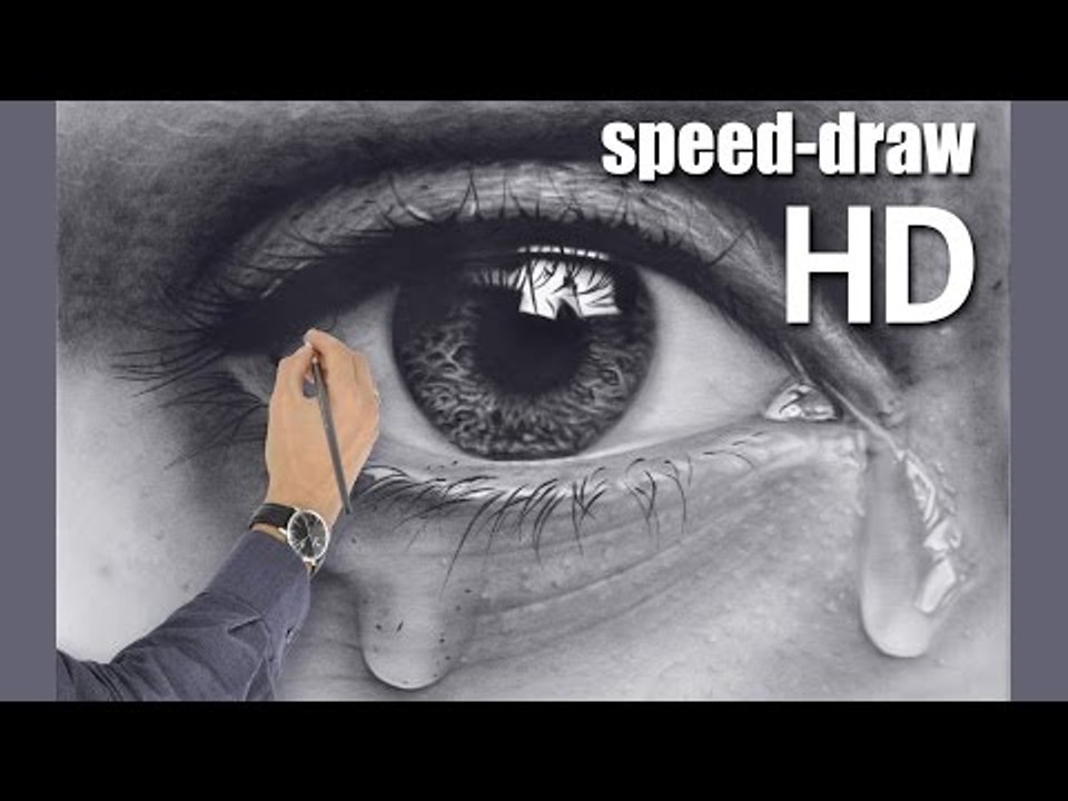 How to Draw a realistic Eye (speed painting) Tutorial