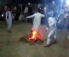 Shirk in Melas In Pakistan Men Burning Themselves with fire