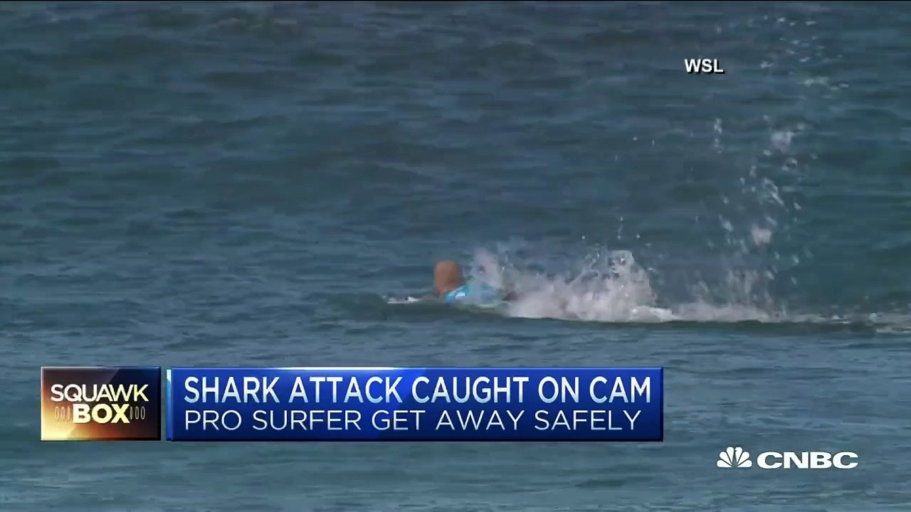 Pro Surfer Survive the Shark attack and get away safe