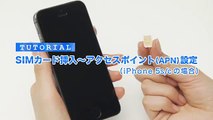 【チュートリアル】 SIMカード挿入～APN設定 iPhone 5s/c 篇