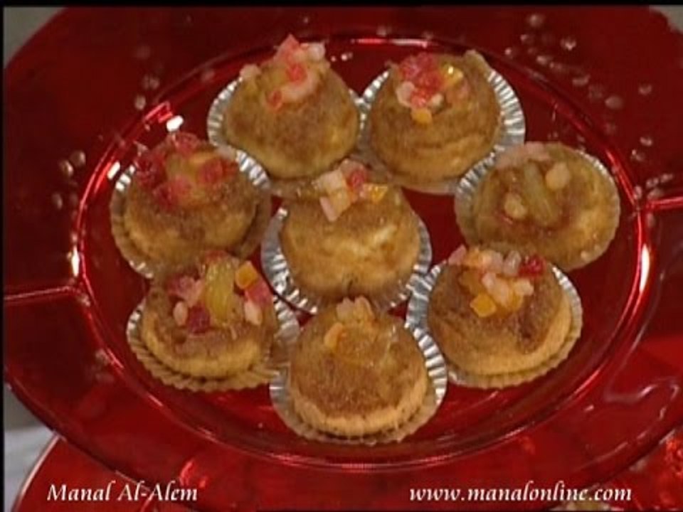 ميني كيك الاناناس المقلوب - مطبخ منال العالم