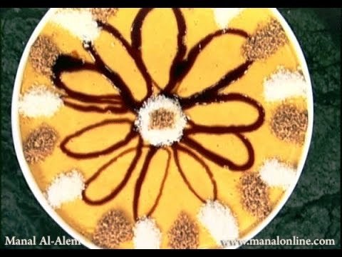 قالب الكريم كراميل مع صلصة التوفي - مطبخ منال العالم