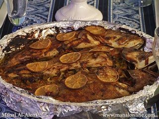 سمك بالفرن - مطبخ منال العالم