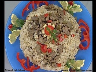 ارز بالكبدة - مطبخ منال العالم
