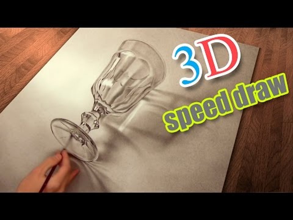 Drawing 3D (how to draw) realistic/ Speed Paint...
