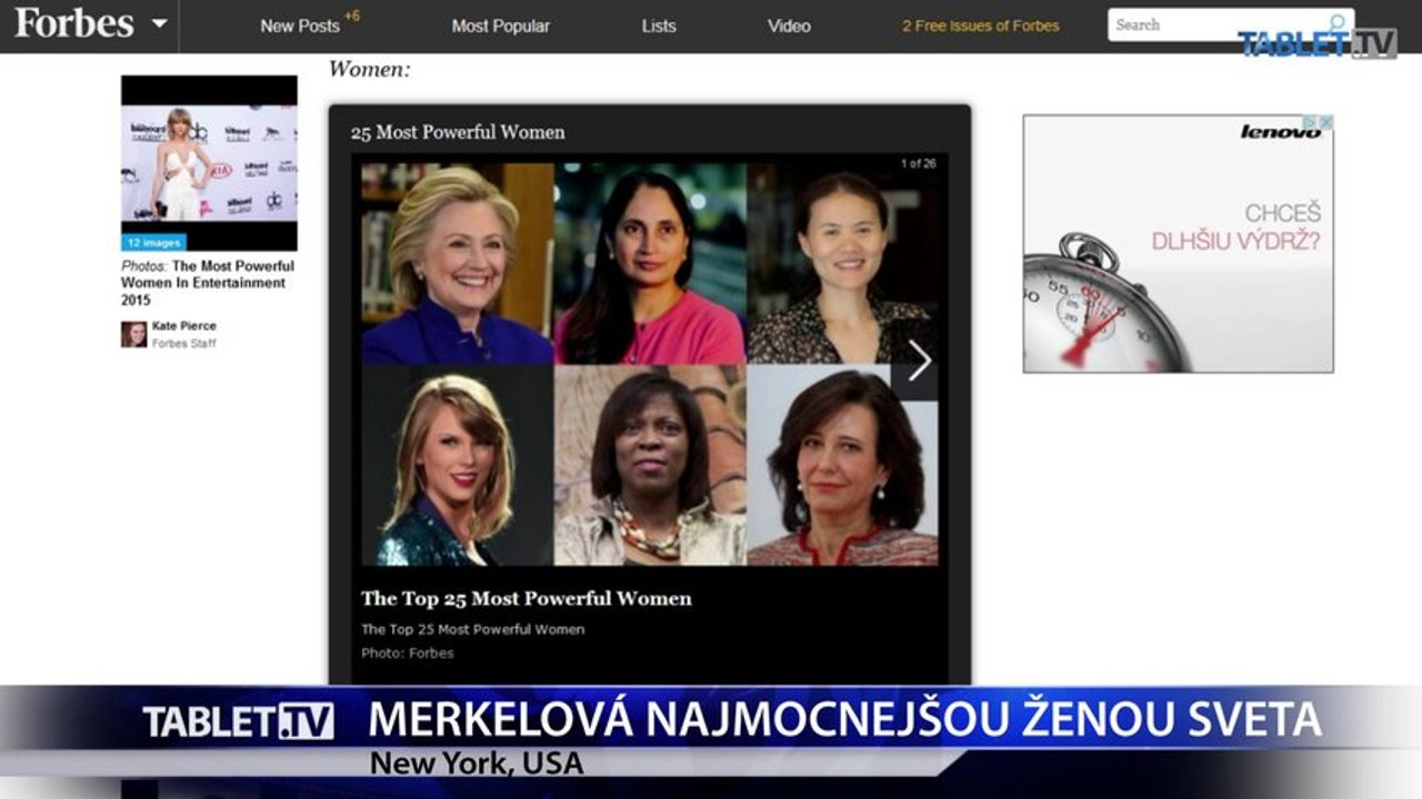 Merkelová najmocnejšou ženou planéty