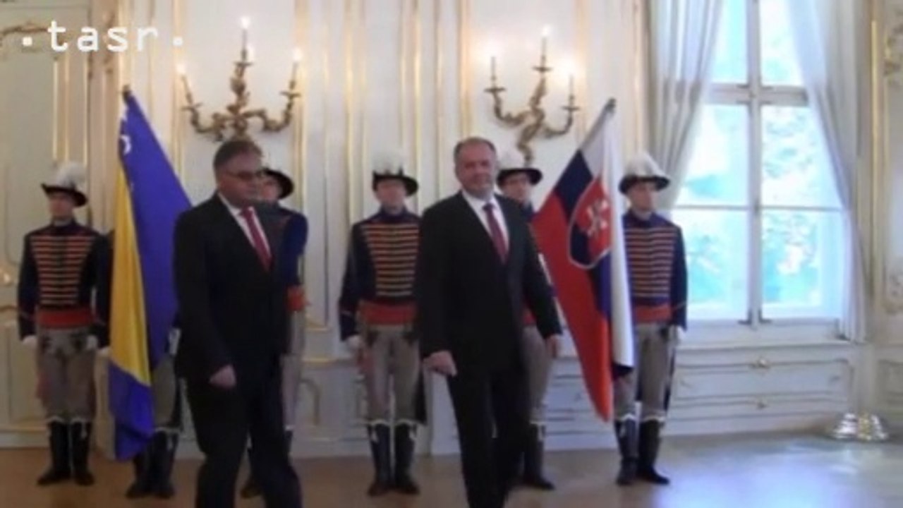 Kiska: Vyjadril som našu plnú podporu Bosne a Hercegovine, aby sa stala členom EÚ