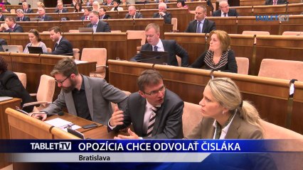 OPOZICIA CHCE ODVOLAT CISLAKA 8.4.2015