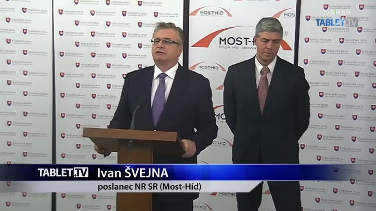 ZÁZNAM: Most-Híd o tom, že Smer vraj kopíruje ich návrhy
