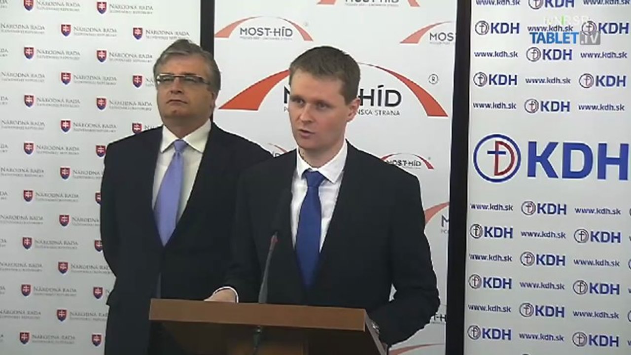 ZÁZNAM: KDH a Most-Híd o iniciovaní mimoriadneho výboru NR SR pre financie
