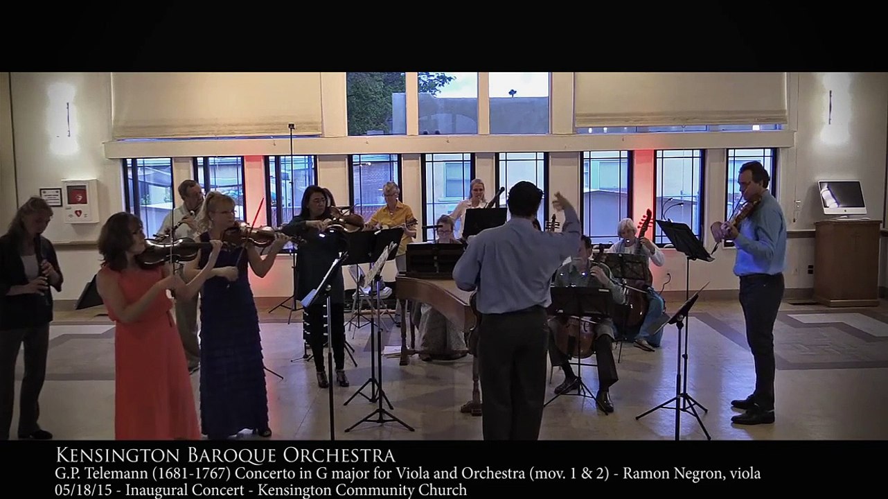 Kensington Baroque Orchestra - Telemann Viola Concerto in G maj.