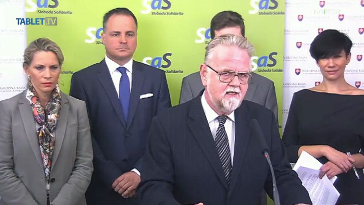 ZÁZNAM: SaS o tom, prečo nepôjdu na referendum